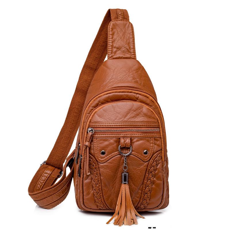Women's Shoulder Bag With a Tassel
