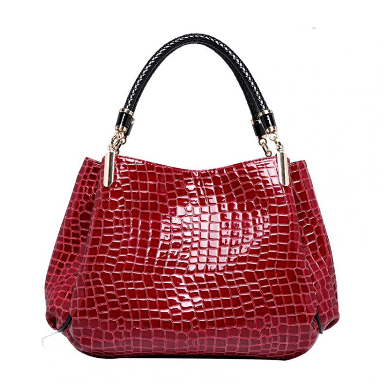 2022 New Women Crocodile Pattern One-shoulder Bag