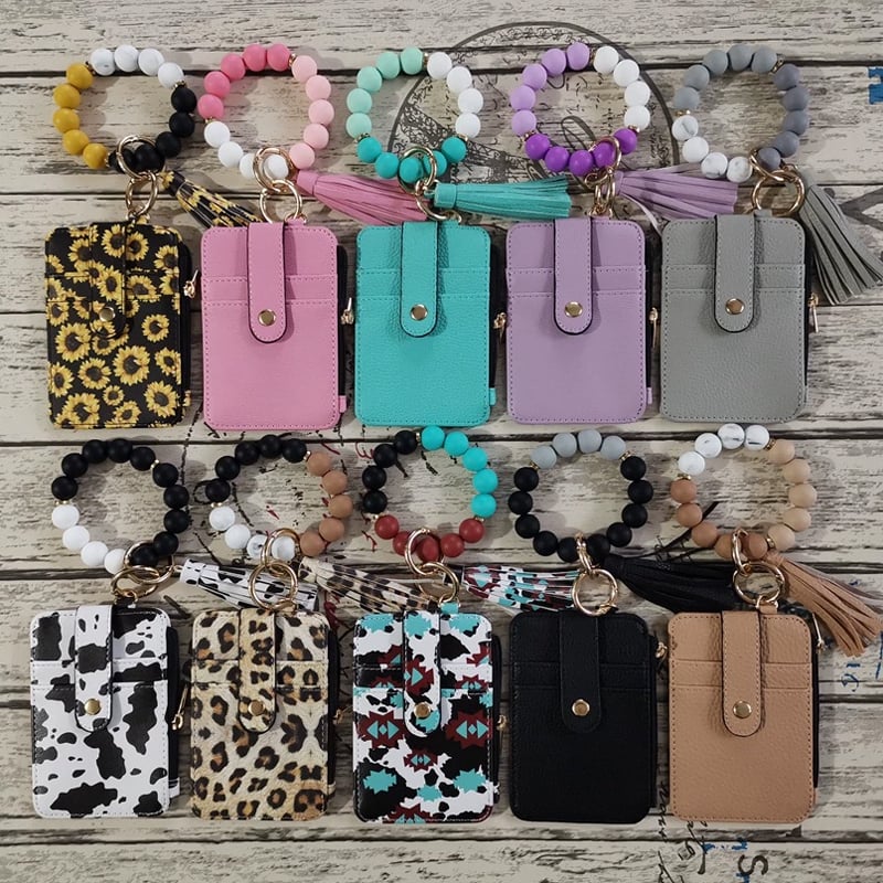 💖 Fashionable Silicone Keychain Wallet