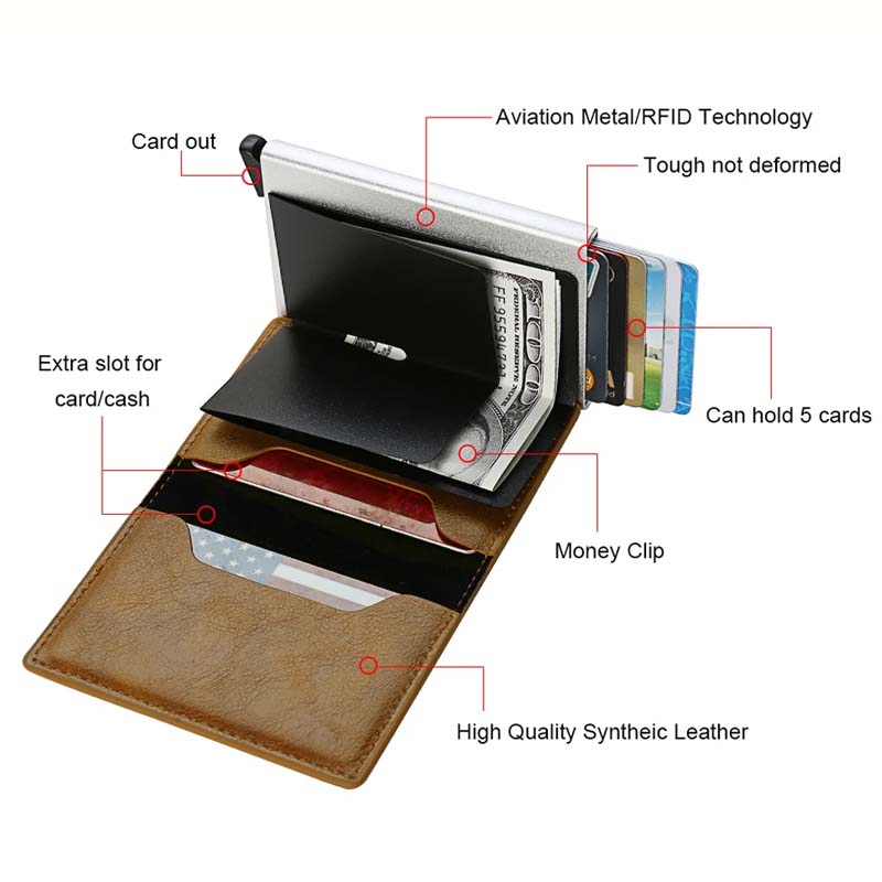 Carbon Fiber Card Holder Wallets