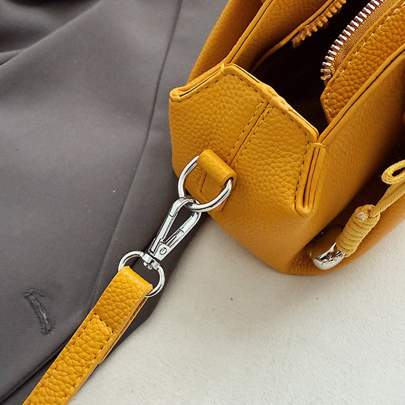 Fashion Simple Solid Colour Shoulder Bag