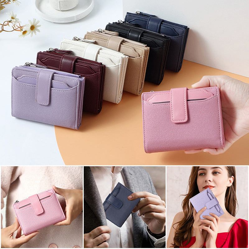 Coin Purse with Buckle Closure