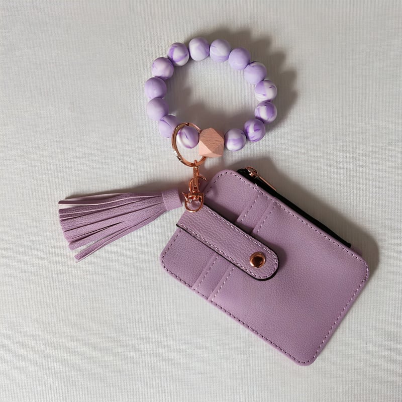 💖 Fashionable Silicone Keychain Wallet