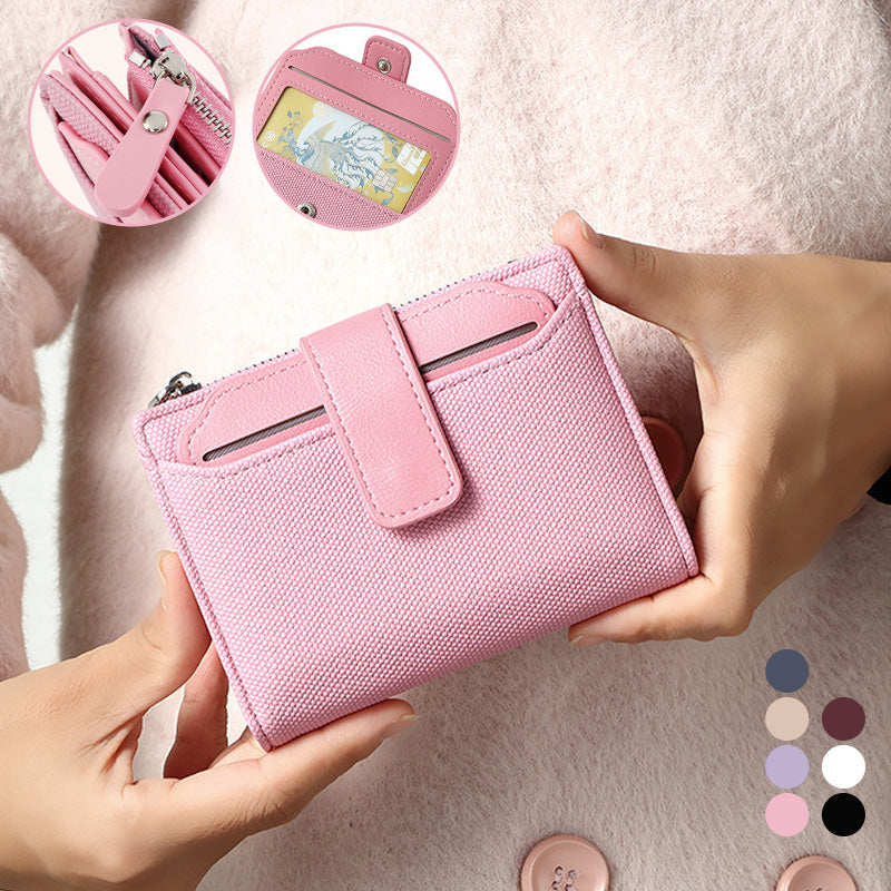 Coin Purse with Buckle Closure