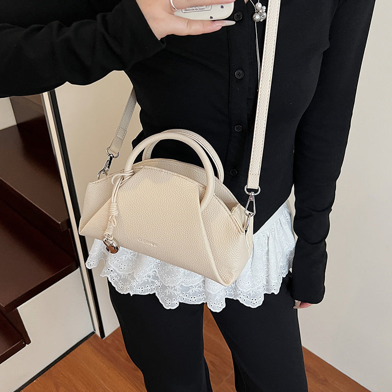 Fashion Simple Solid Colour Shoulder Bag