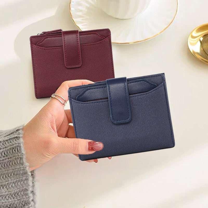 Coin Purse with Buckle Closure