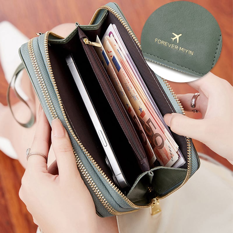 RFID-Blocking Crossbody Strap Passport Holder