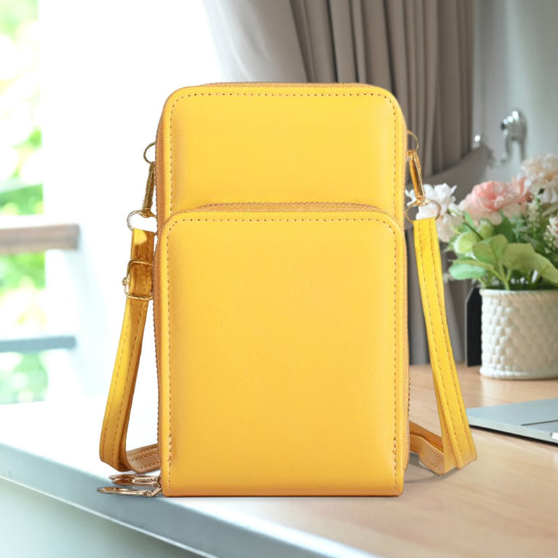 Three-layer Zipper Multifunctional Mobile Phone Bag