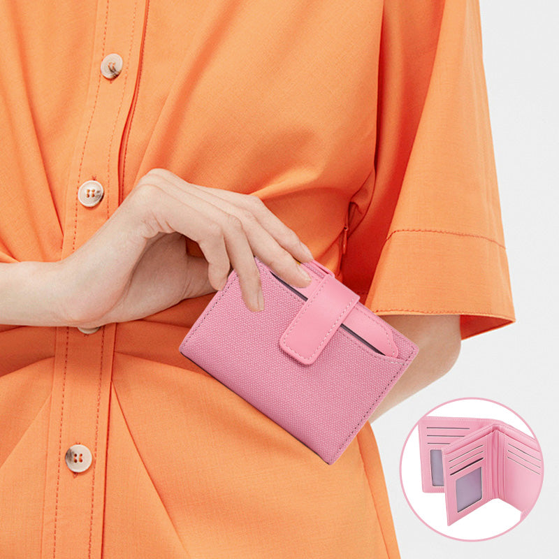 Coin Purse with Buckle Closure