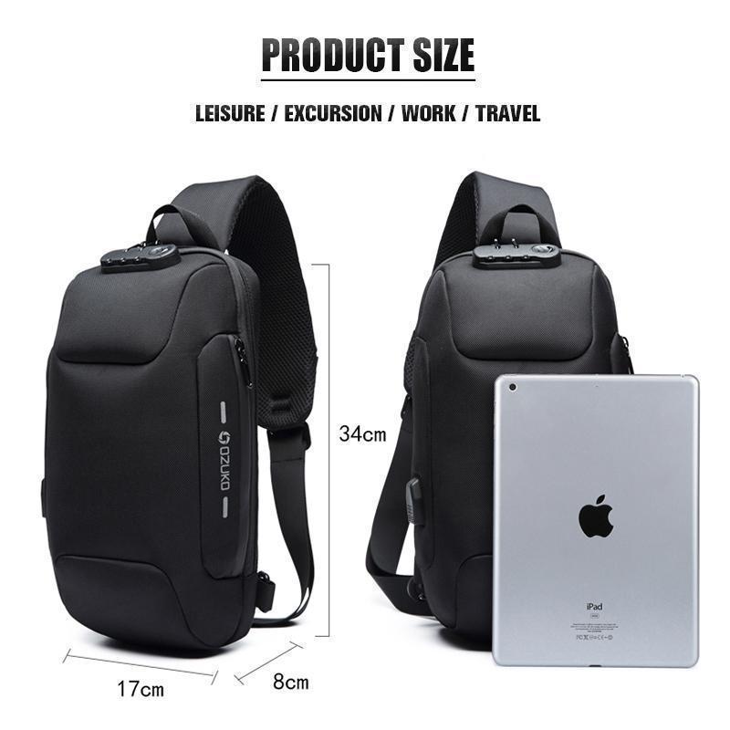 Anti-theft Backpack With 3-Digit Lock