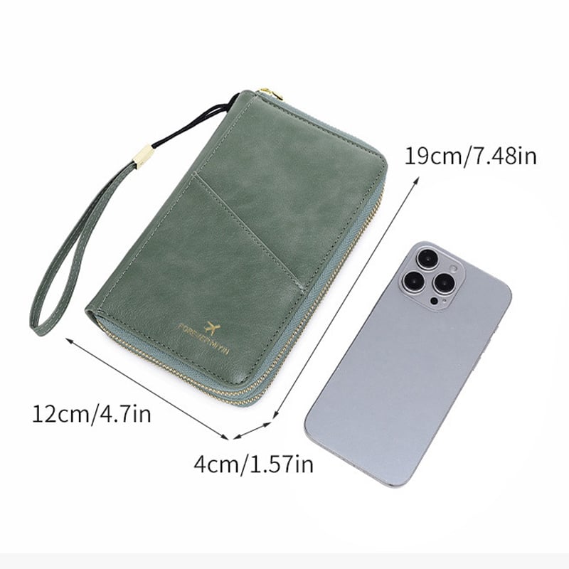 RFID-Blocking Crossbody Strap Passport Holder