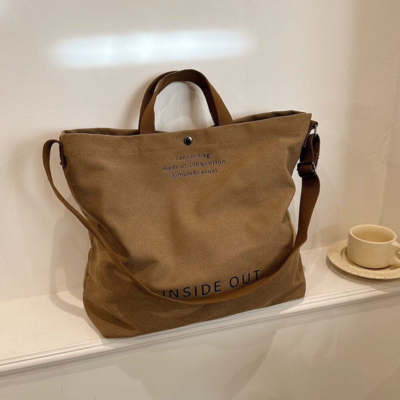 Vintage Canvas Shoulder Bag