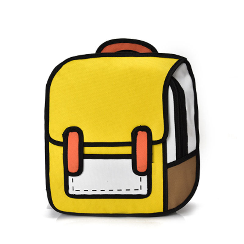 2D Cartoon Funny Backpack