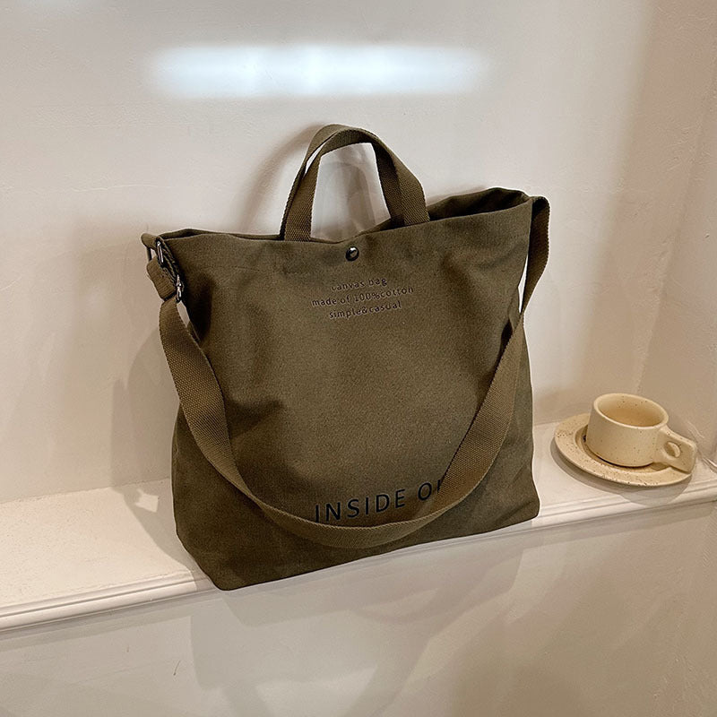Vintage Canvas Shoulder Bag