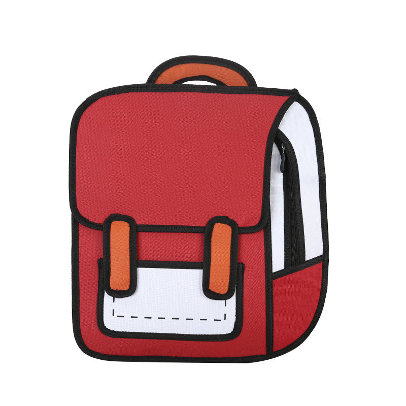 2D Cartoon Funny Backpack