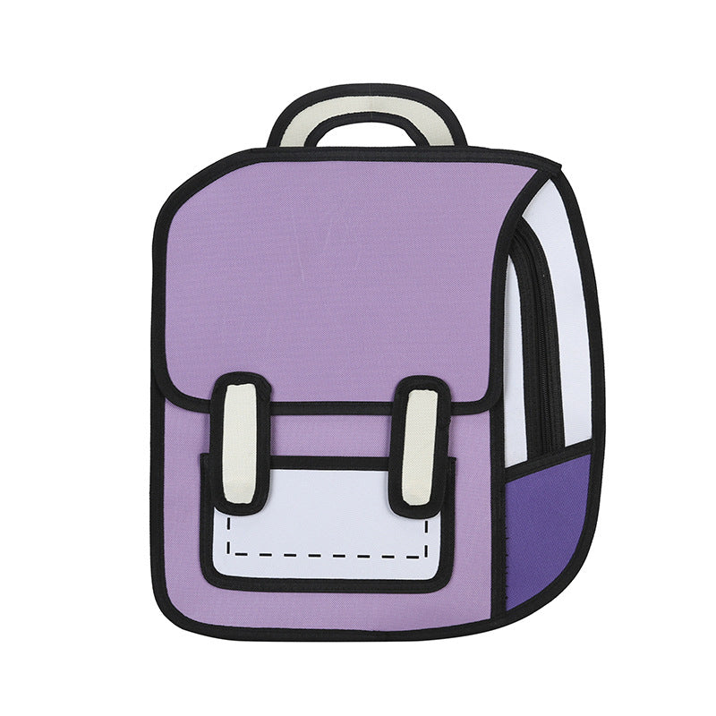 2D Cartoon Funny Backpack