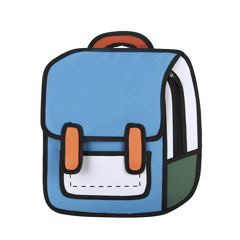 2D Cartoon Funny Backpack