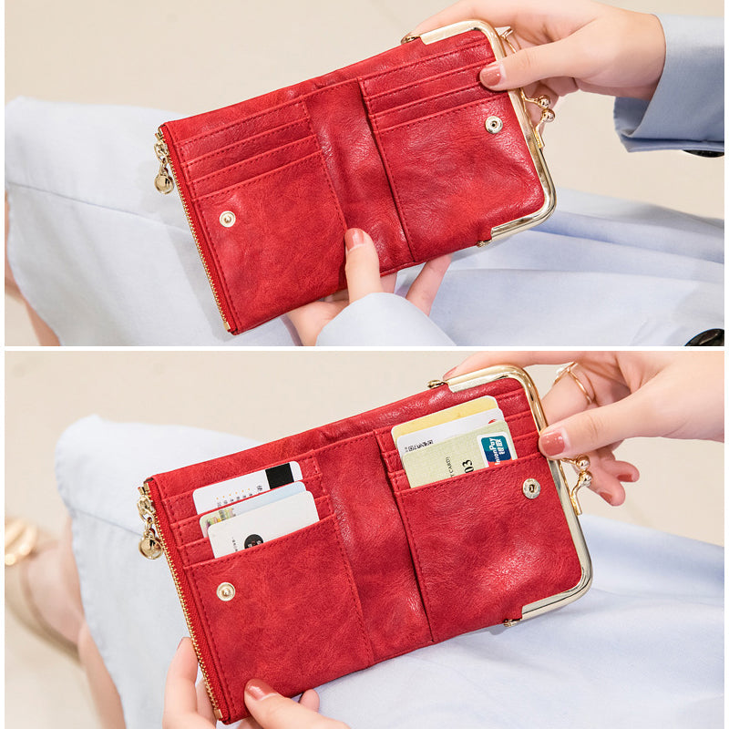 Mini Fashion Ladies Square Short Wallet