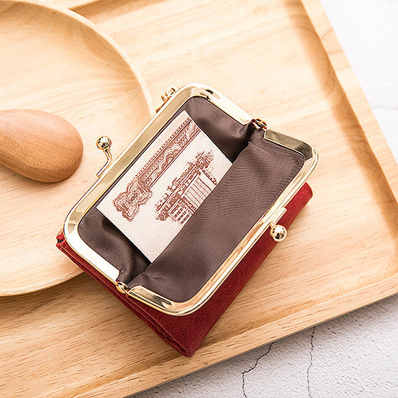 Mini Fashion Ladies Square Short Wallet