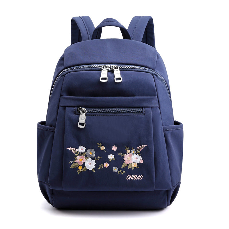 Schoolgirls' Embroidered Backpack