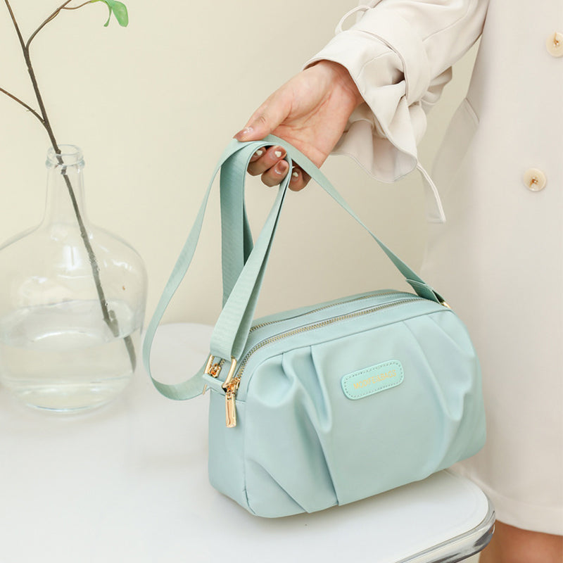 Stylish Pleated Simple Crossbody Bag