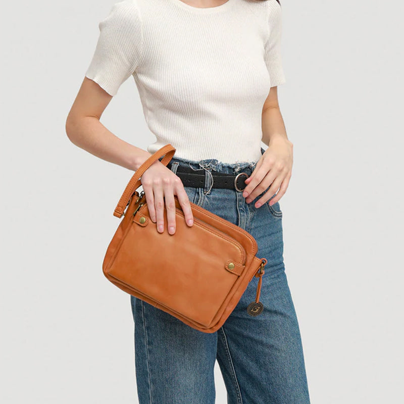 Three-Layer Crossbody Shoulder & Clutch Bag