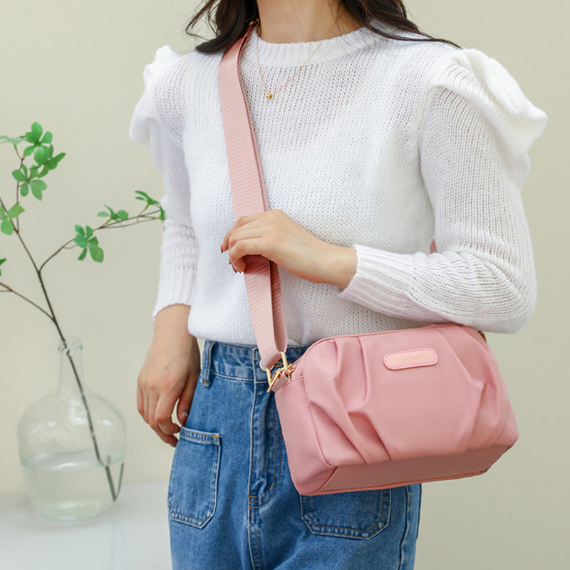 Stylish Pleated Simple Crossbody Bag