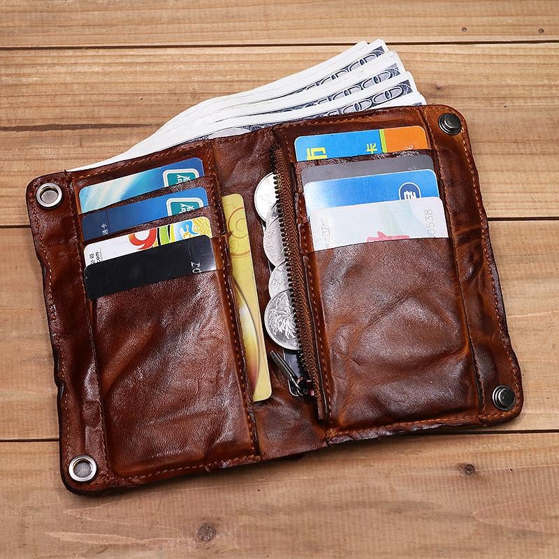 Men's Business Retro Multi-slot Card Holder Wallet