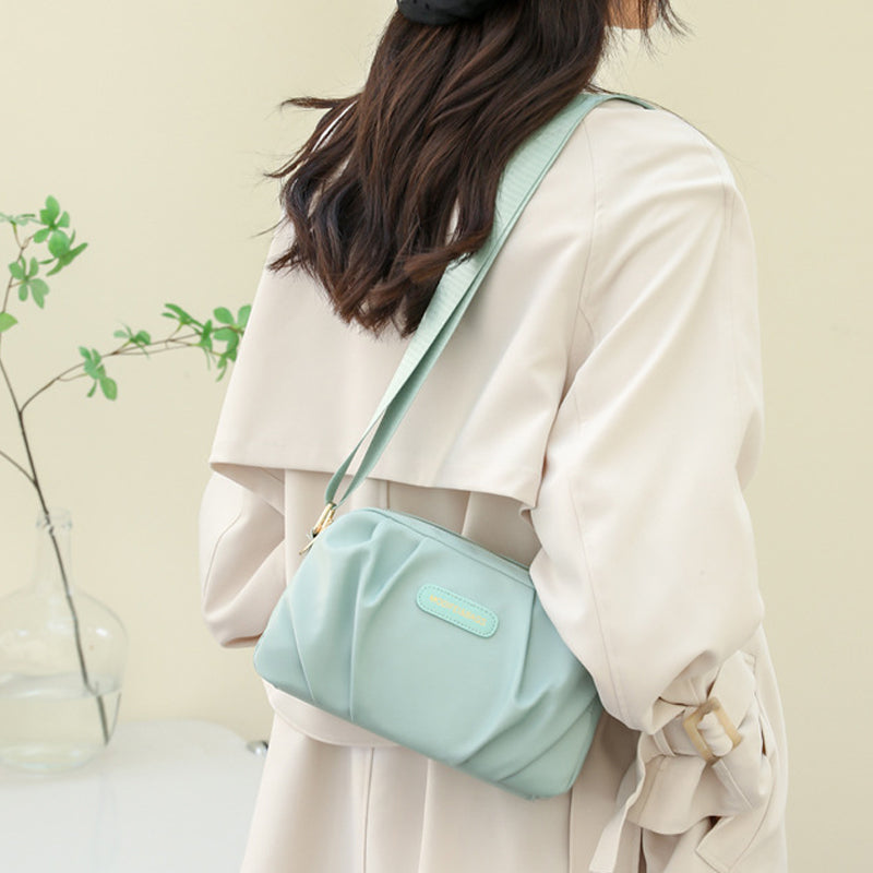 Stylish Pleated Simple Crossbody Bag