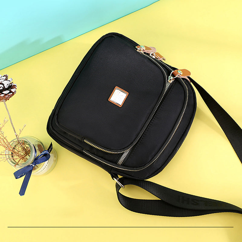 Women's Multi Pocket Nylon Shoulder Bag