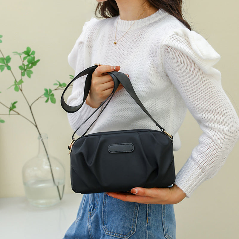 Stylish Pleated Simple Crossbody Bag