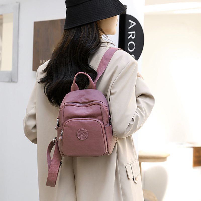 Small Ladies Rucksacks Mini Nylon Women's Backpack, Casual Lightweight Small Daypack – luvtoo