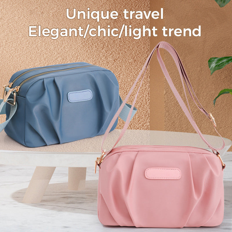 Stylish Pleated Simple Crossbody Bag