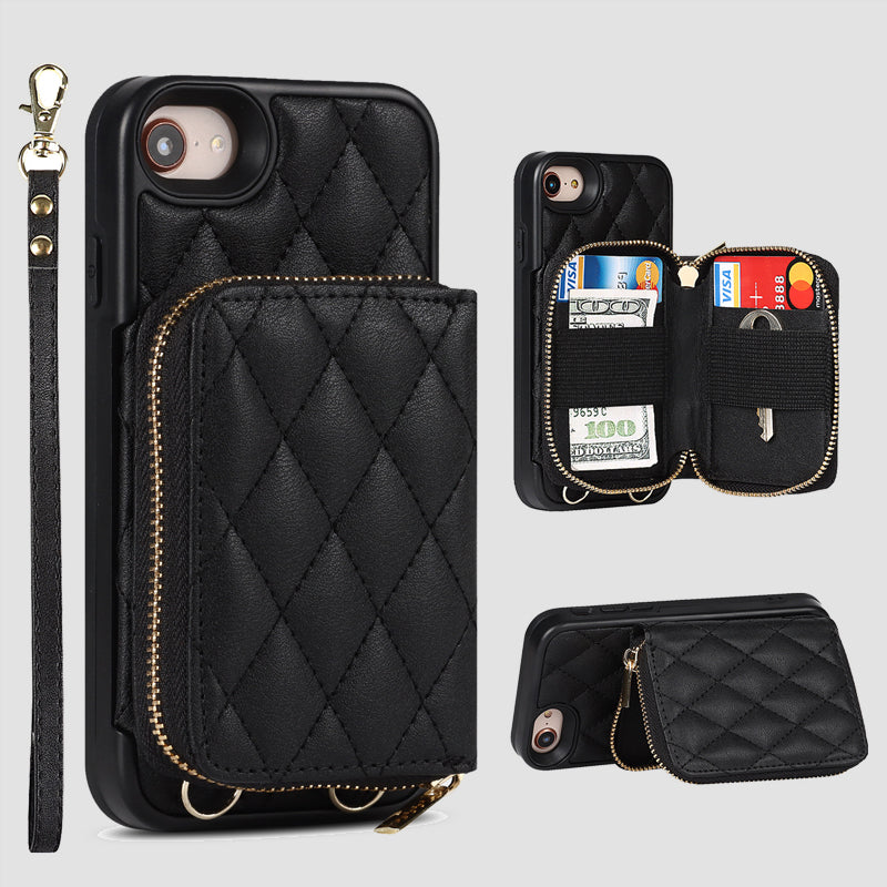 Women's Phone Case Wallet, Phone Bag with Crossbody Strap