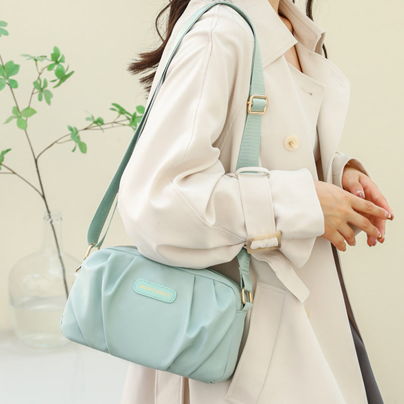 Stylish Pleated Simple Crossbody Bag
