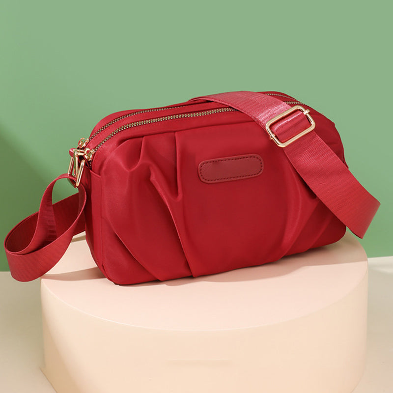 Stylish Pleated Simple Crossbody Bag