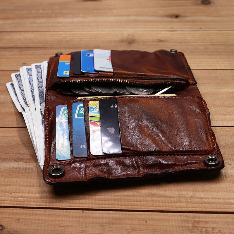 Men's Business Retro Multi-slot Card Holder Wallet