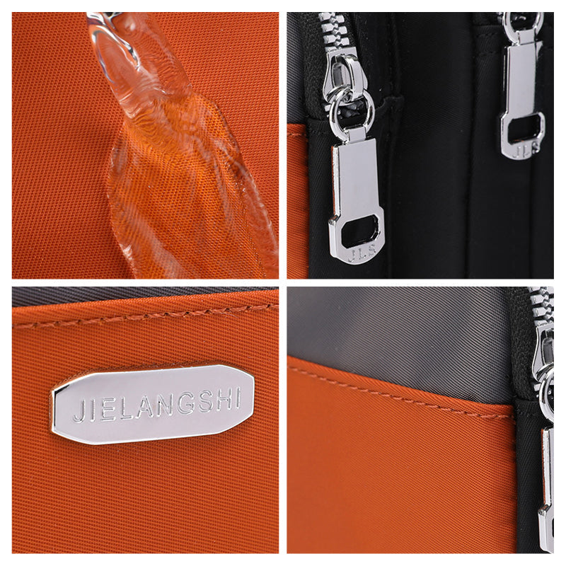 Women's Contrast Nylon Messenger Bag