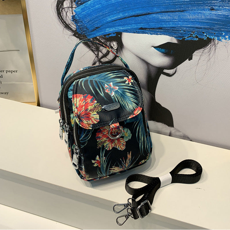 Nylon Print Crossbody Bag