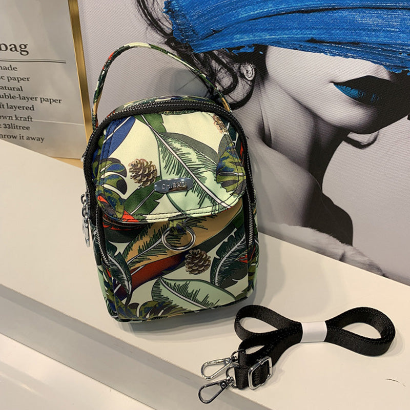 Nylon Print Crossbody Bag