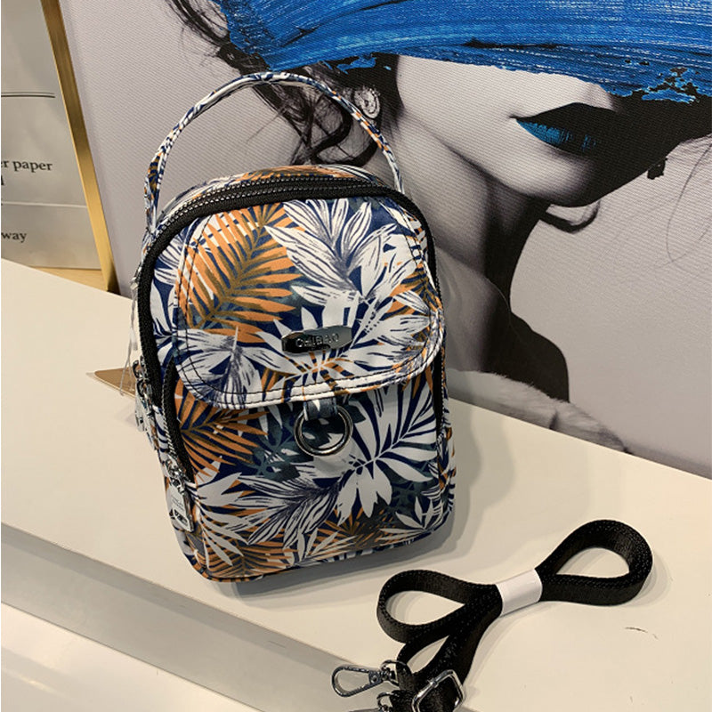 Nylon Print Crossbody Bag