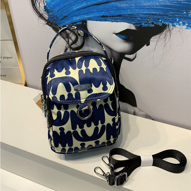 Nylon Print Crossbody Bag