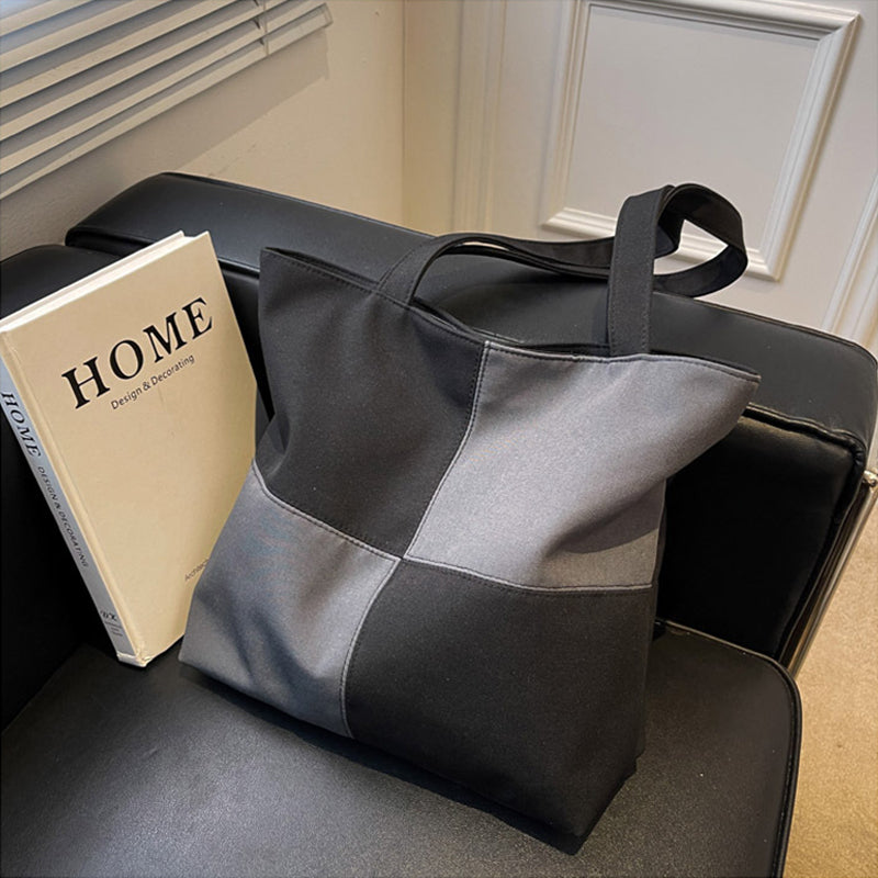 Patchwork Check Shoulder Bag