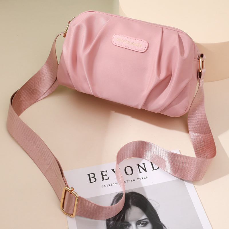 Stylish Pleated Simple Crossbody Bag