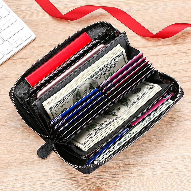 RFID Large Capacity Classic Card Holder Long Wallet