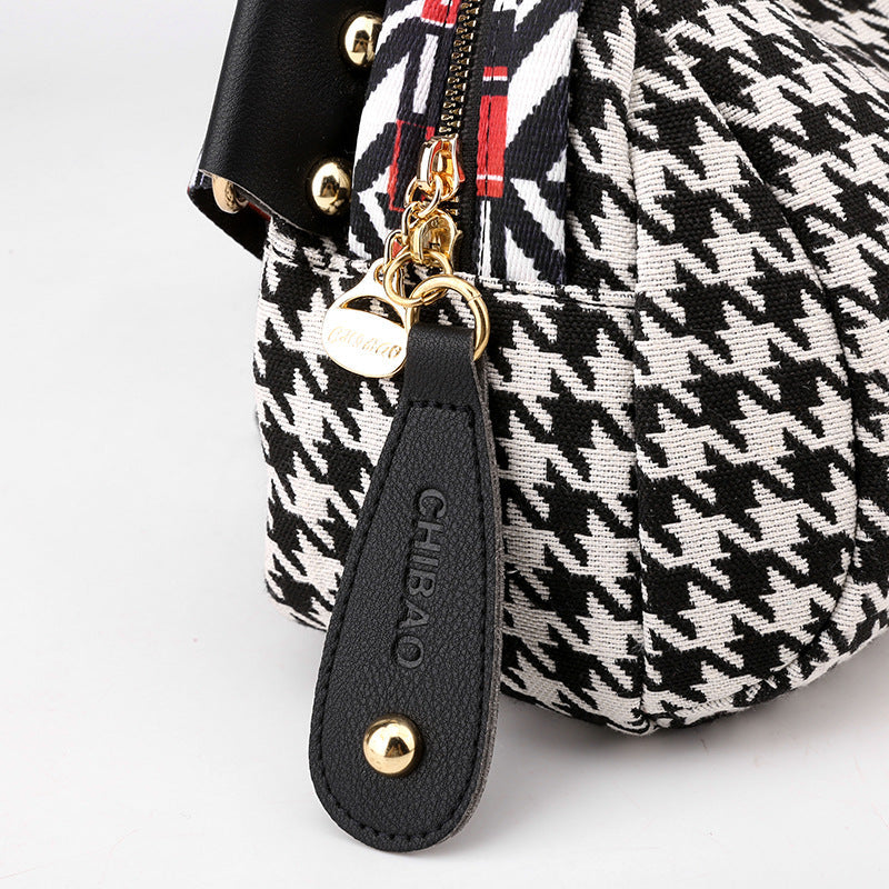Houndstooth Small Bag