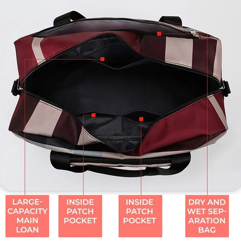 Waterproof Foldable Dry/Wet Separation Travel Bag
