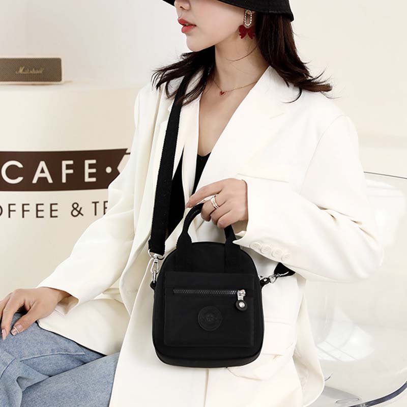 Nylon Satchel Handbag