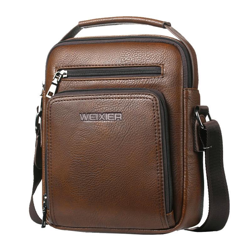 Men's Leather Small Messenger Bag