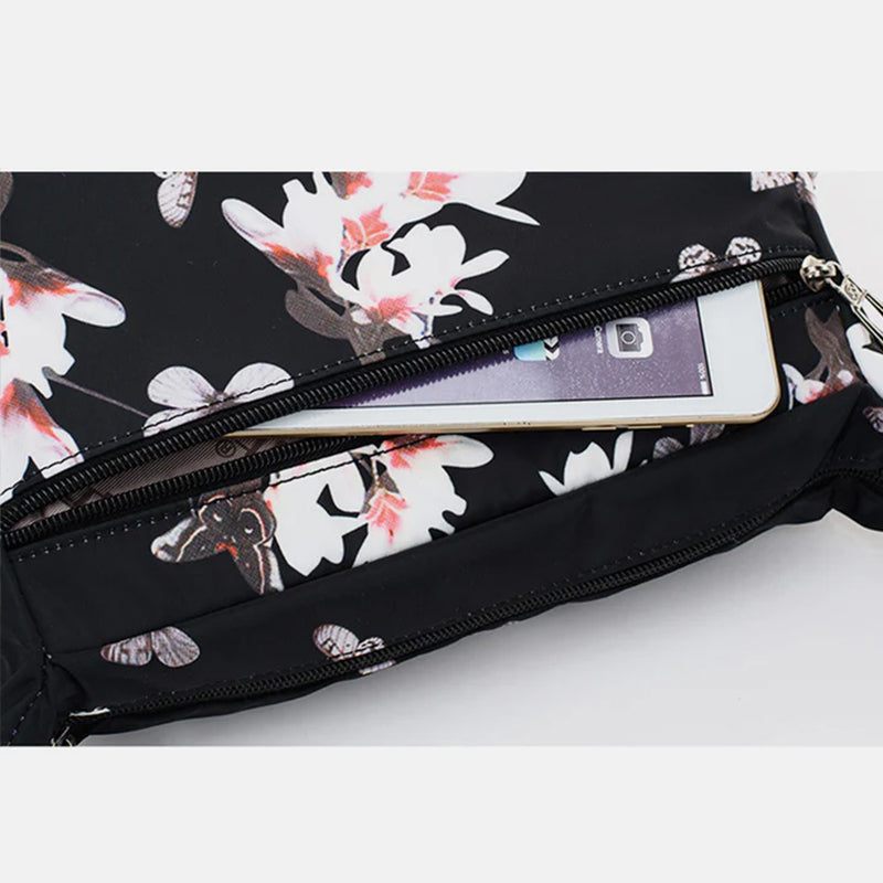 Women's Multi-Pocket Nylon Shoulder Handbag